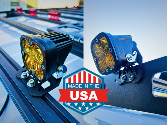 Roof Rack LED Light Pod and Light Bar Bracket – Universal Mounting Solution